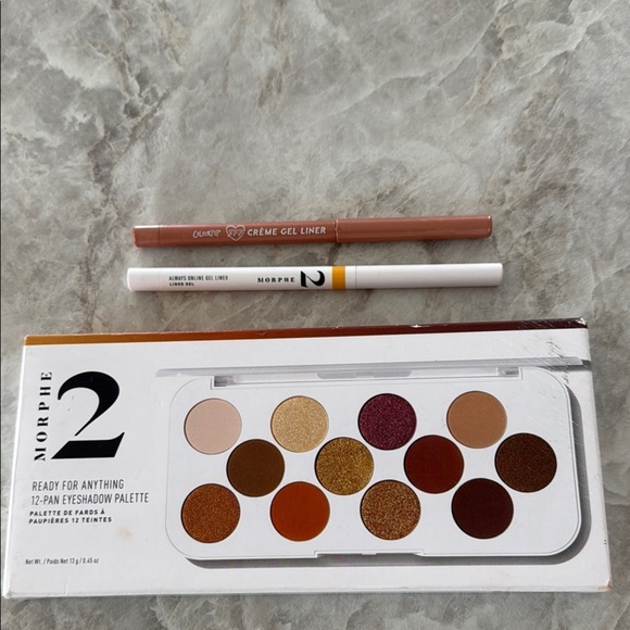 Morphe 2 Ready For Anything Eyeshadow Palette and ColourPop Morphe Liner Bundle - Picture 2 of 13
